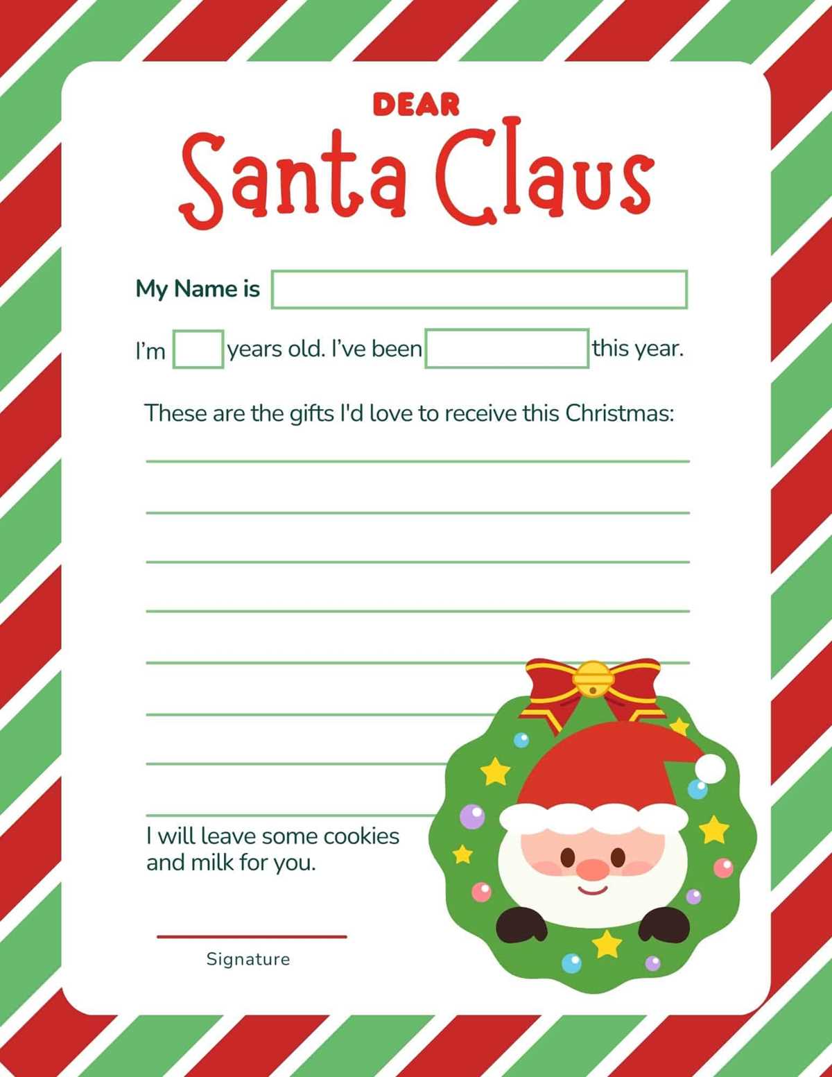 free printable letter from santa template word free printable letter from santa template word