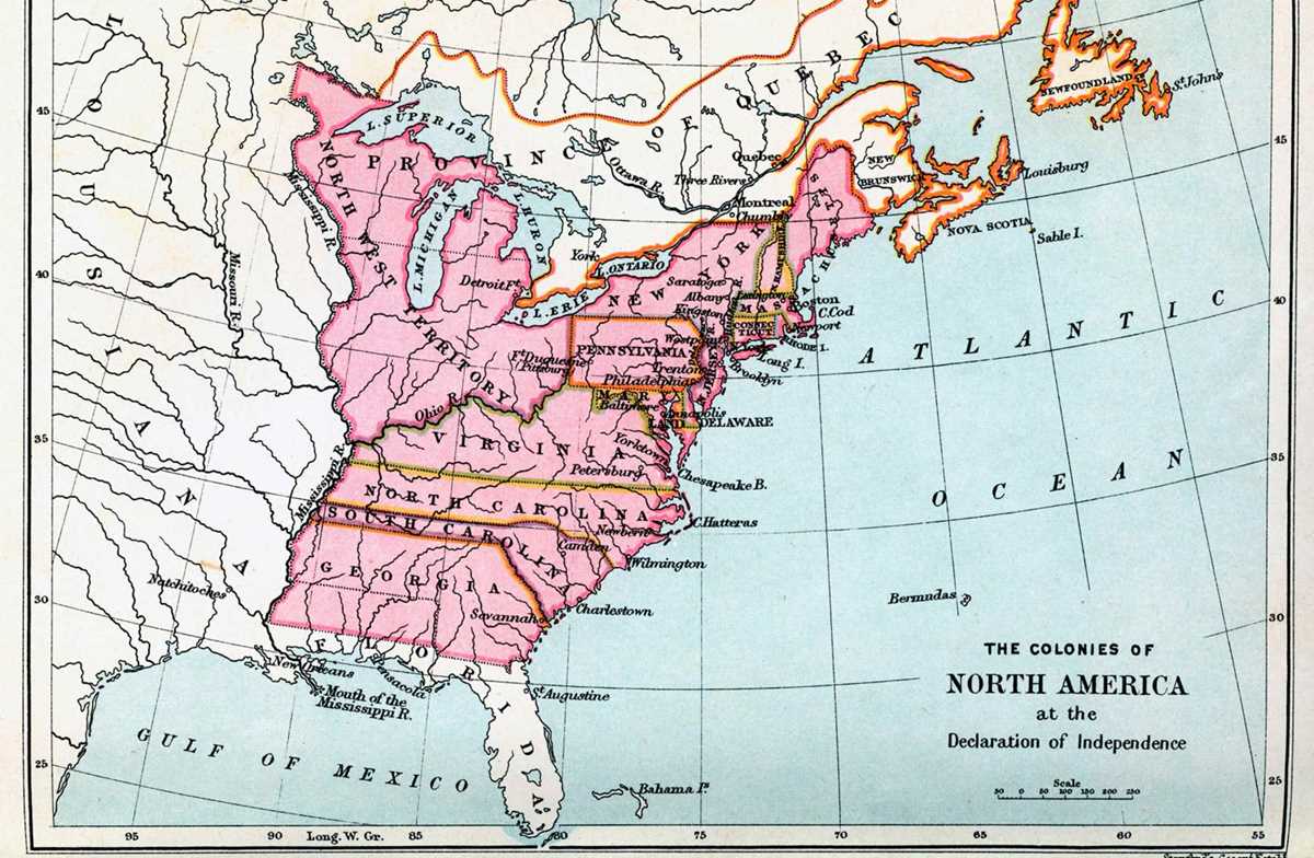 free printable map of 13 original colonies
