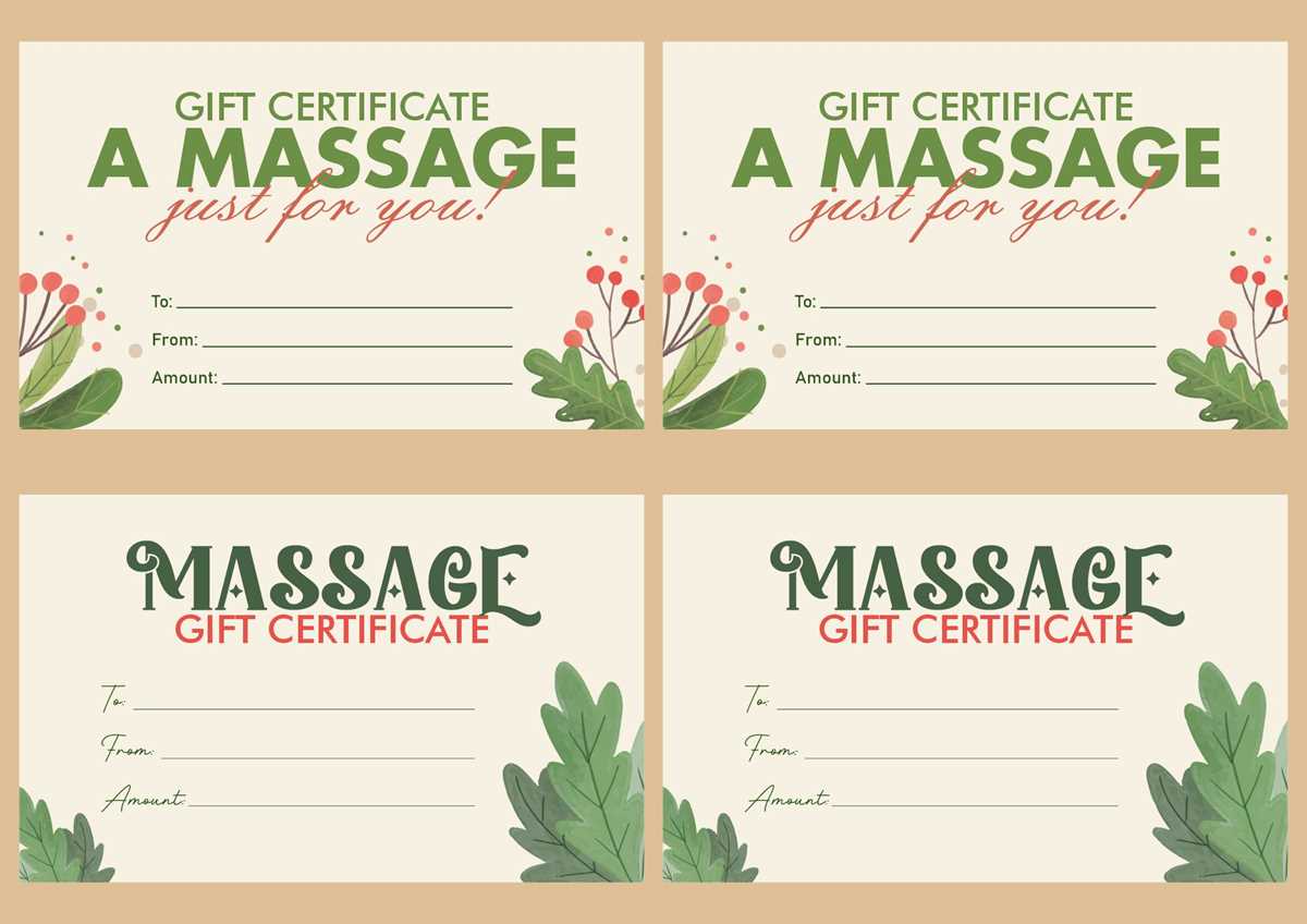free printable massage voucher template