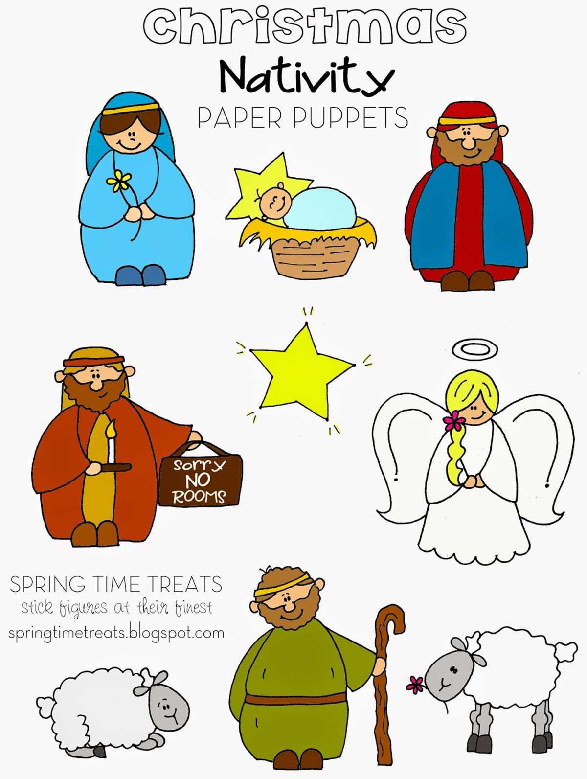 free printable nativity scene templates