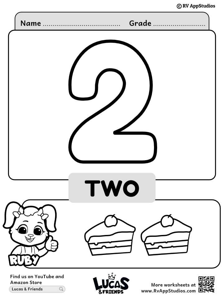 free printable number coloring pages
