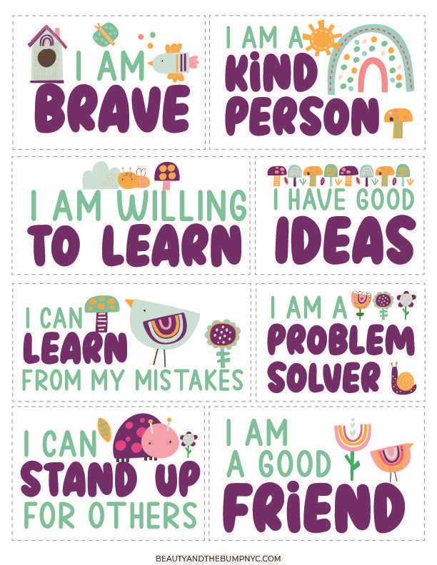 free printable positive affirmations free printable positive affirmations