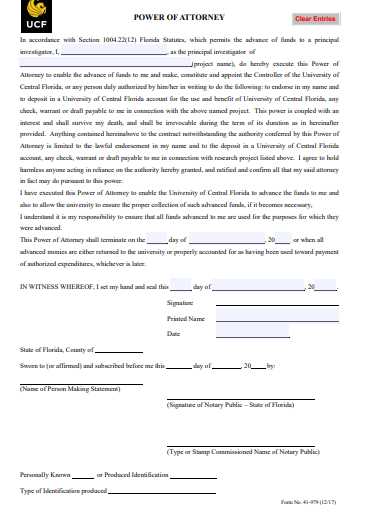 free printable power of attorney form florida free printable power of attorney form florida