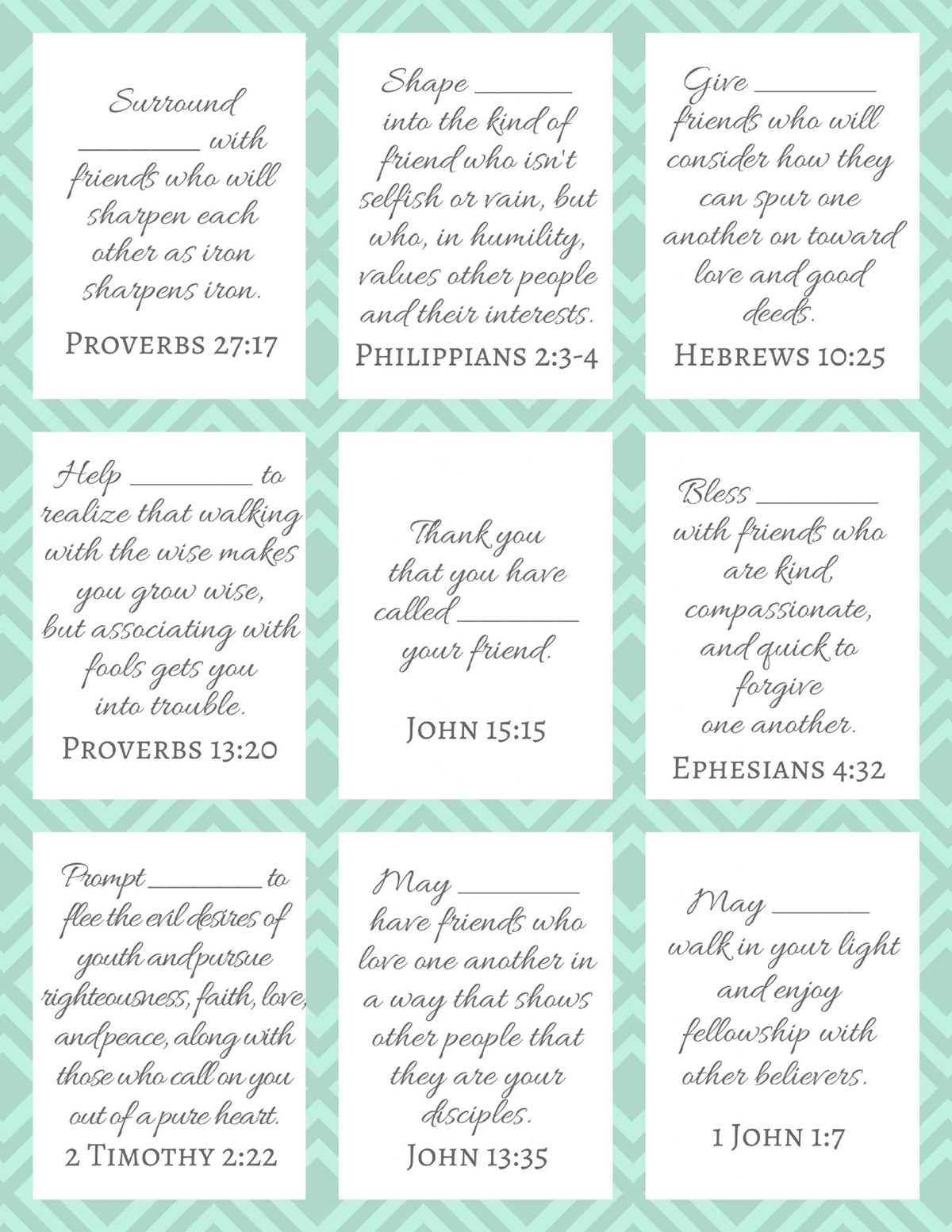 free printable prayer cards