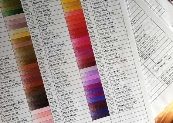 free printable prismacolor color chart free printable prismacolor color chart