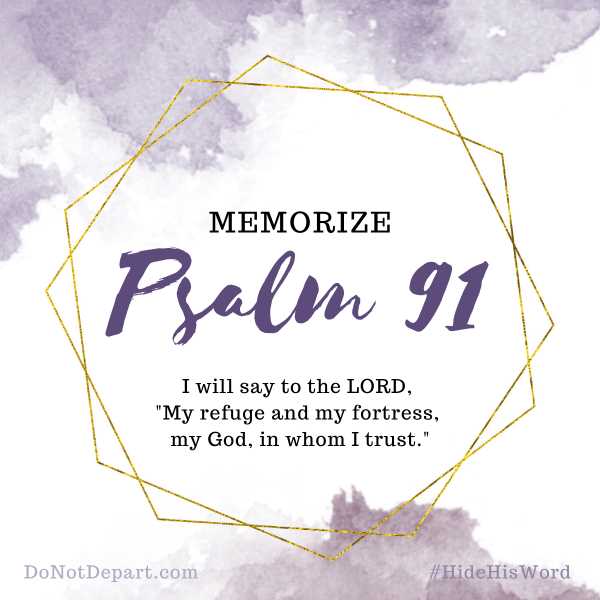 free printable psalm 91 printable version