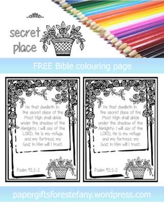 free printable psalm 91 printable version