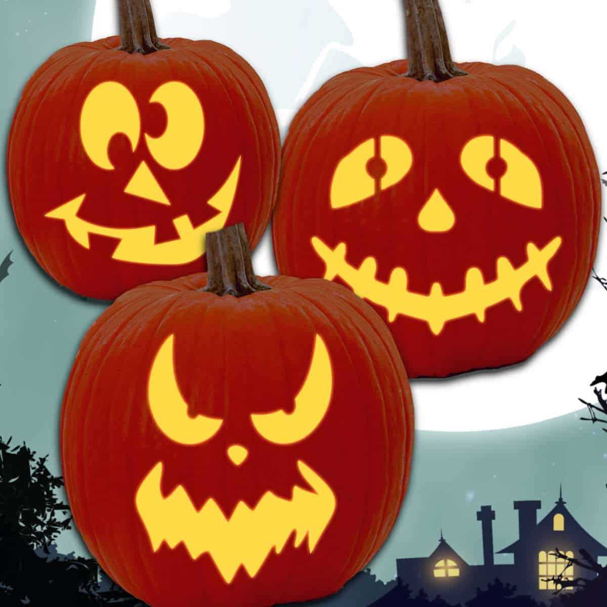 free printable pumpkin face