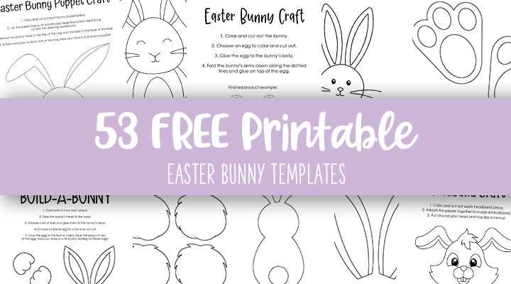 free printable rabbit template free printable rabbit template