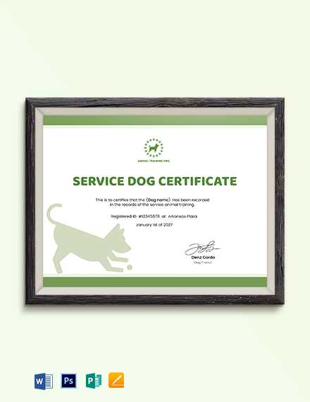 free printable real service dog certification free printable real service dog certification