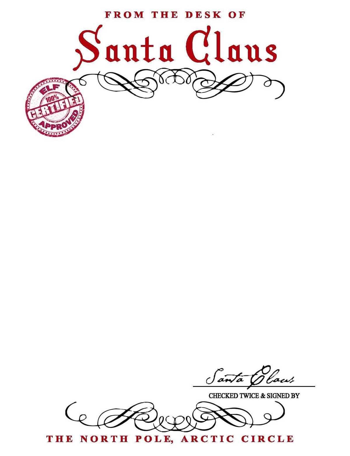free printable santa letters from north pole free printable santa letters from north pole