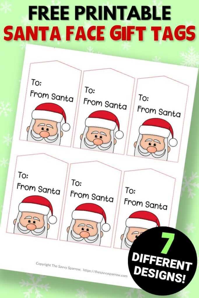 free printable secret santa gift tags