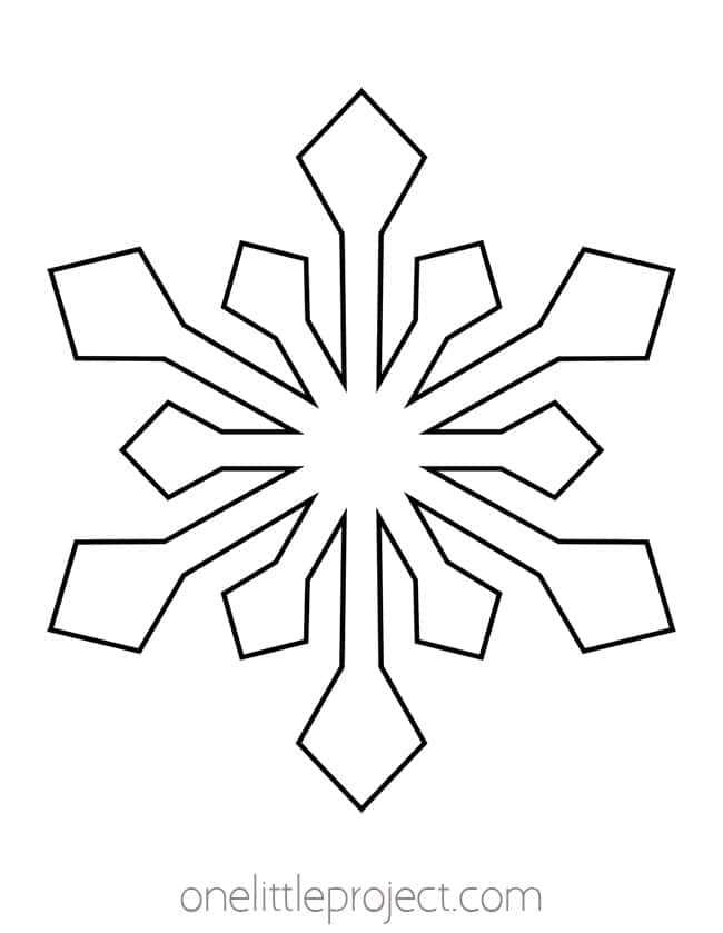 free printable snowflake free printable snowflake