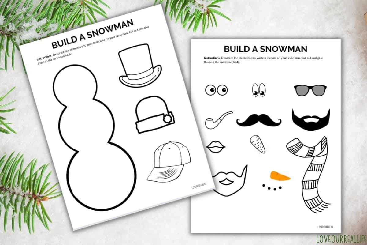 free printable snowman templates free printable snowman templates