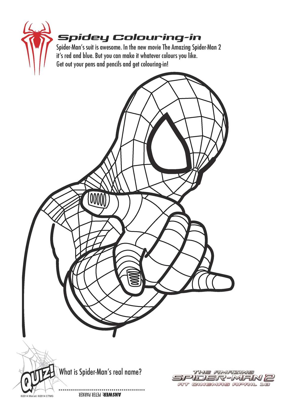 free printable spiderman color pages free printable spiderman color pages
