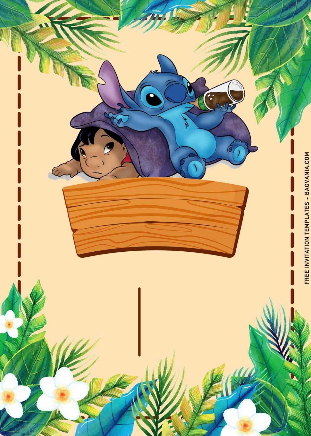 free printable stitch invitation free printable stitch invitation