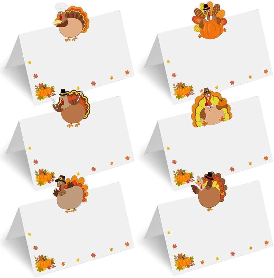 free printable thanksgiving name place cards