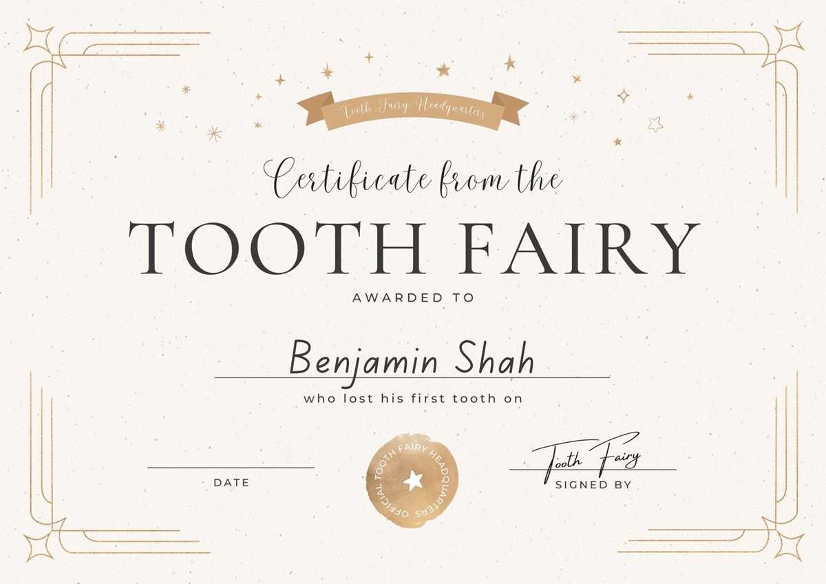 free printable tooth fairy letters