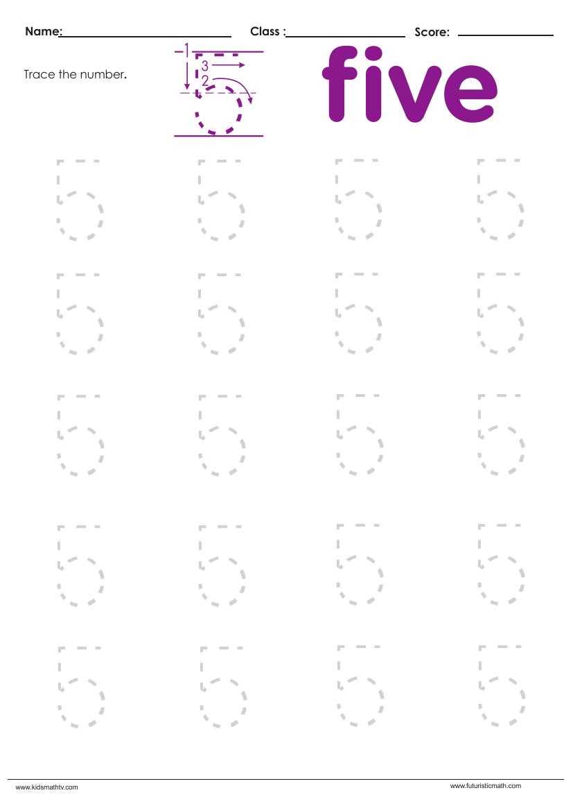free printable tracing numbers
