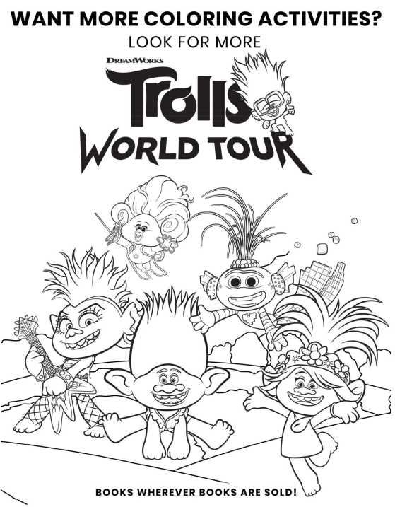 free printable troll coloring pages