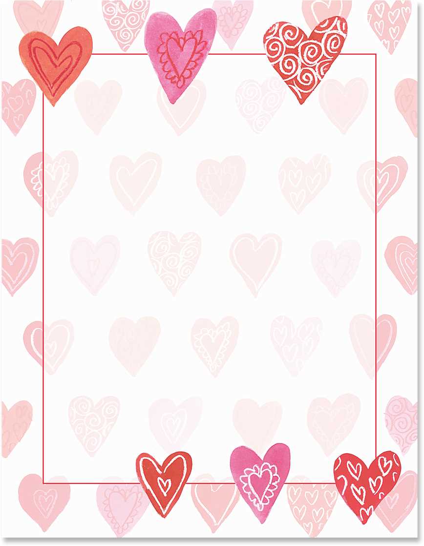 free printable valentine borders