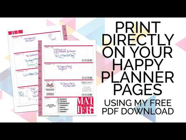 free printables happy planner free printables happy planner