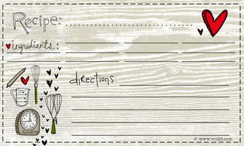 free recipe cards printable