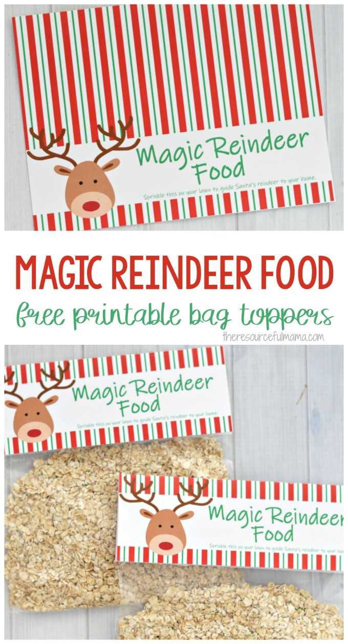 free reindeer food printable free reindeer food printable