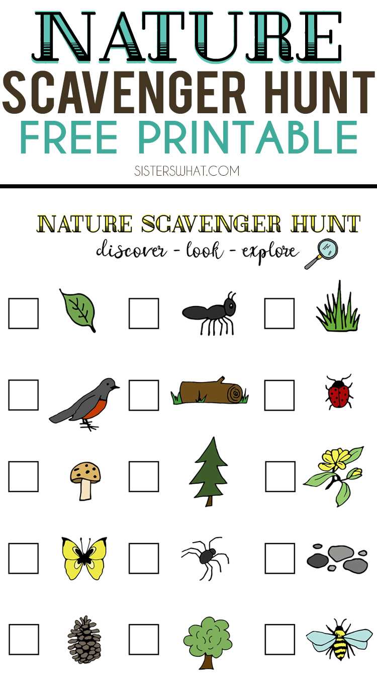 free scavenger hunt printables free scavenger hunt printables
