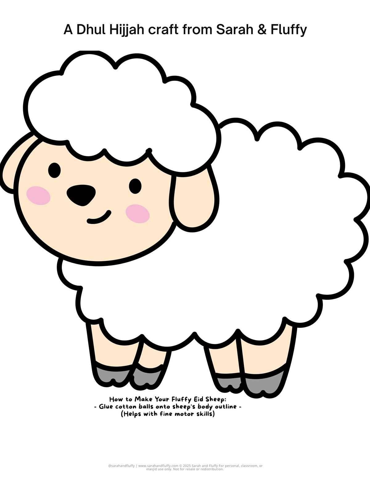 free sheep printable free sheep printable