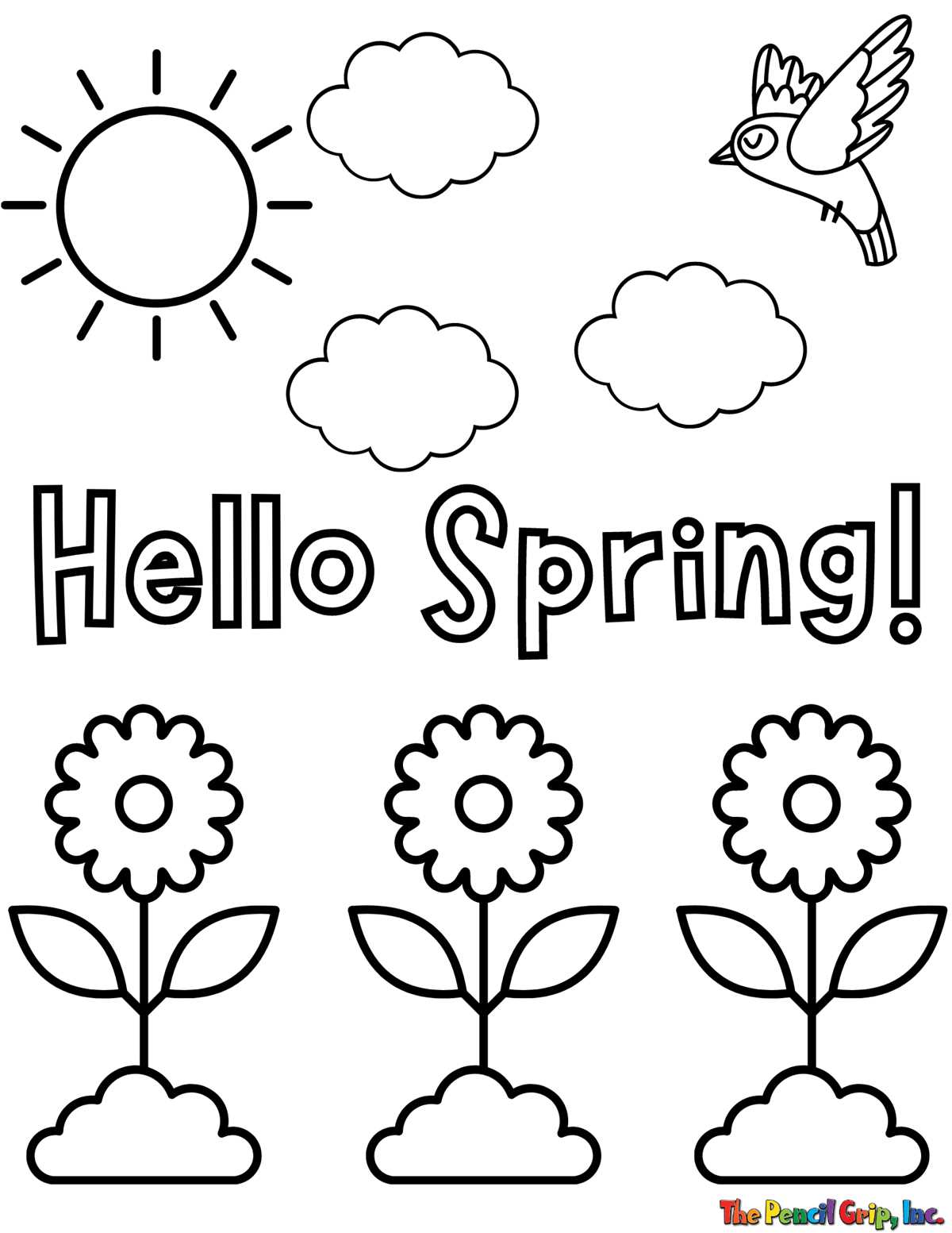 free spring coloring pictures printables free spring coloring pictures printables