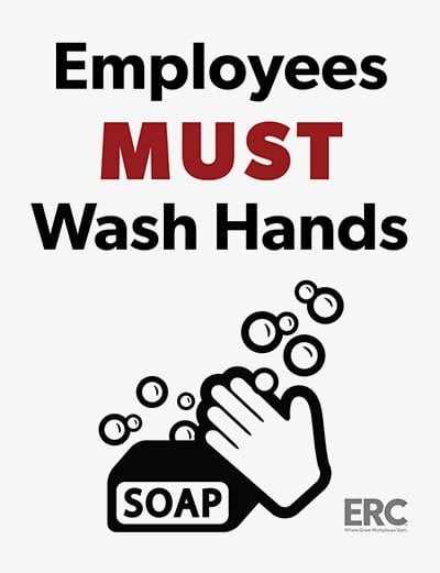 free wash hands sign printable