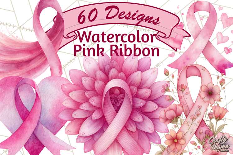 printable pink ribbons for breast cancer