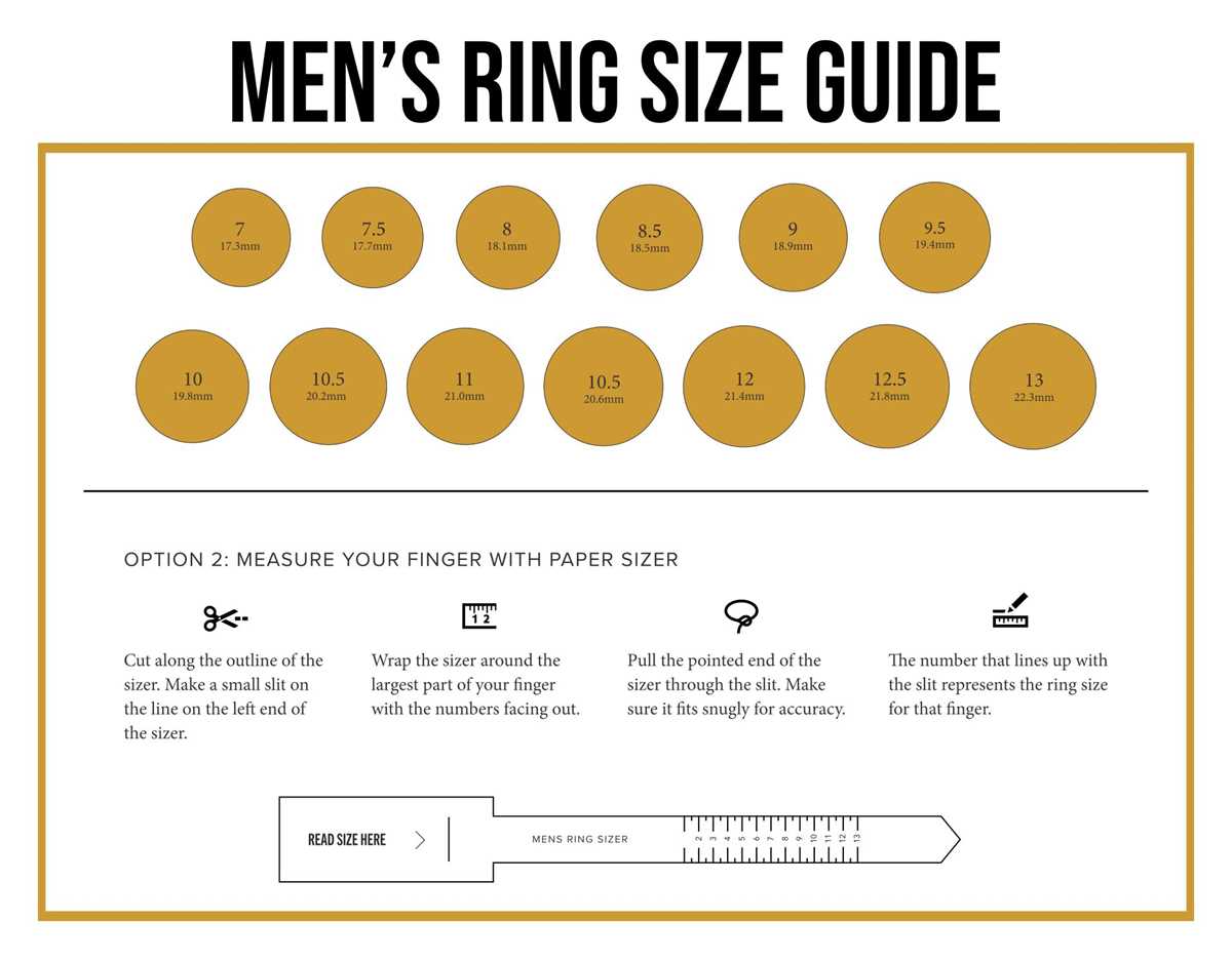 printable ring sizer for men printable ring sizer for men
