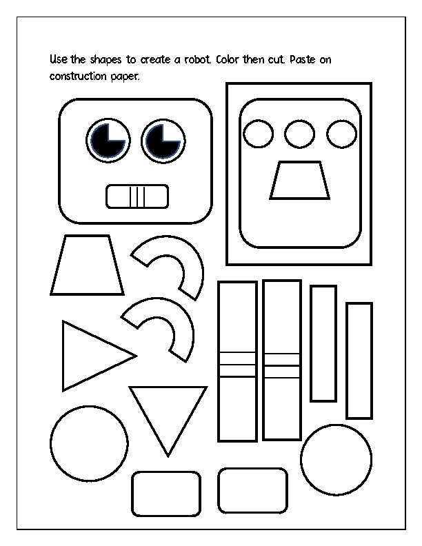 build a robot printable build a robot printable
