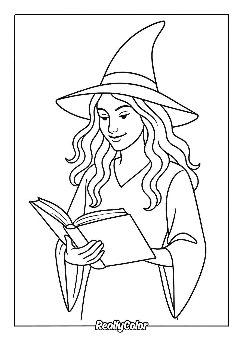 printable witch coloring pages printable witch coloring pages