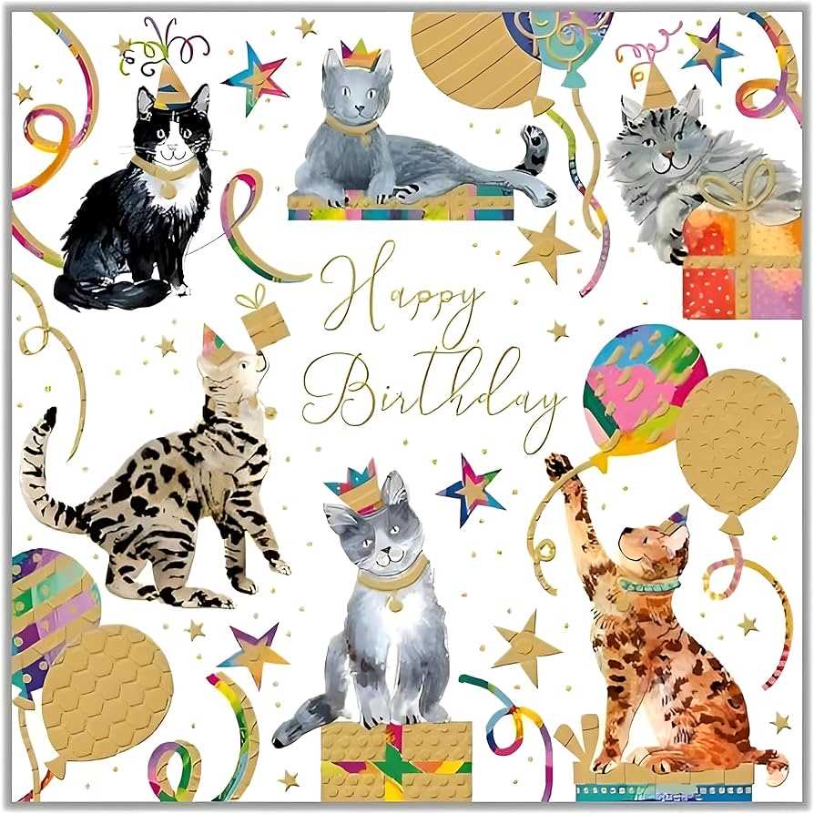 printable birthday cards with cats printable birthday cards with cats