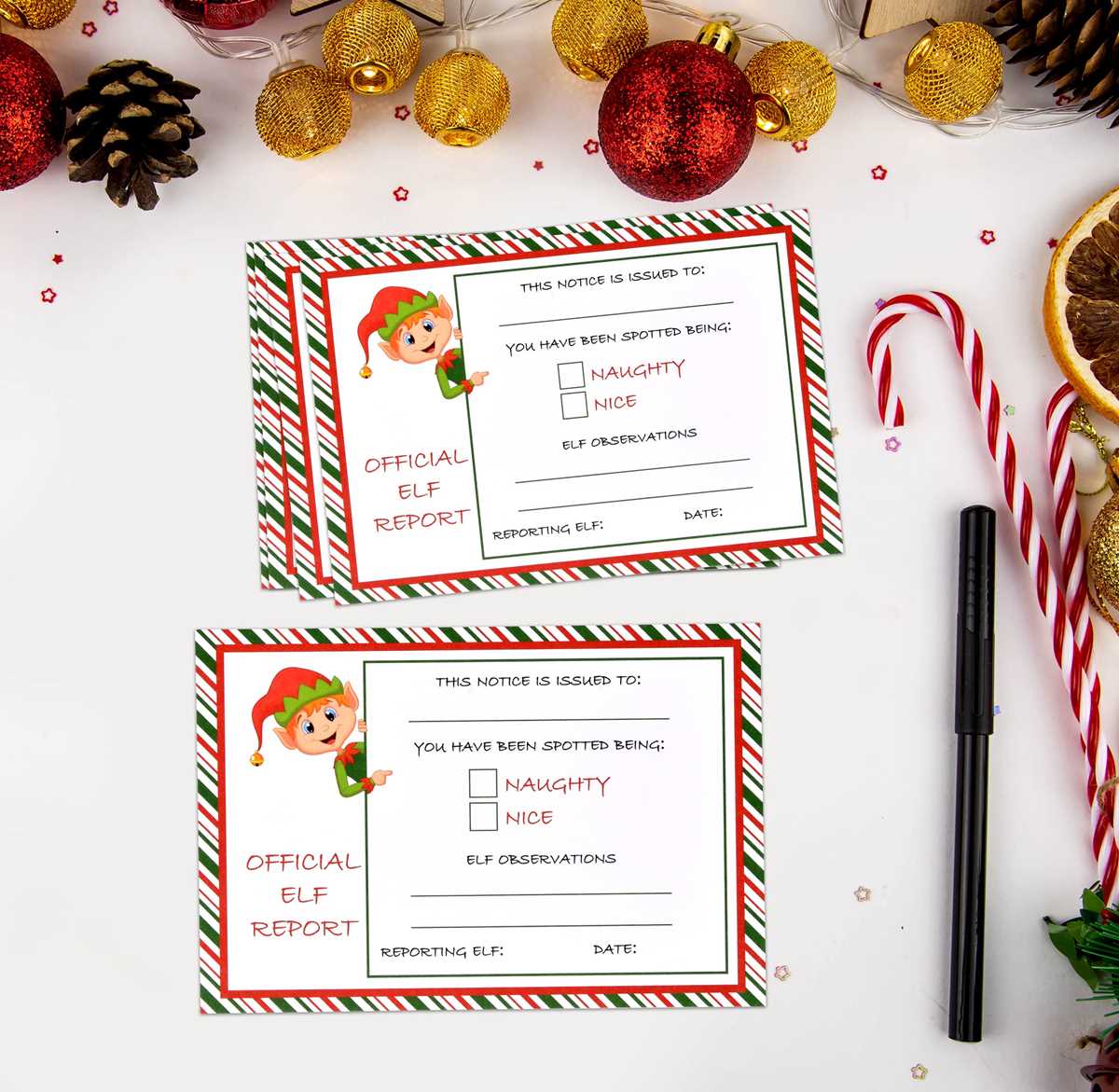 printable free elf on the shelf behavior report printable free elf on the shelf behavior report