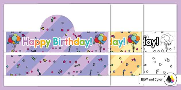 birthday crowns printable