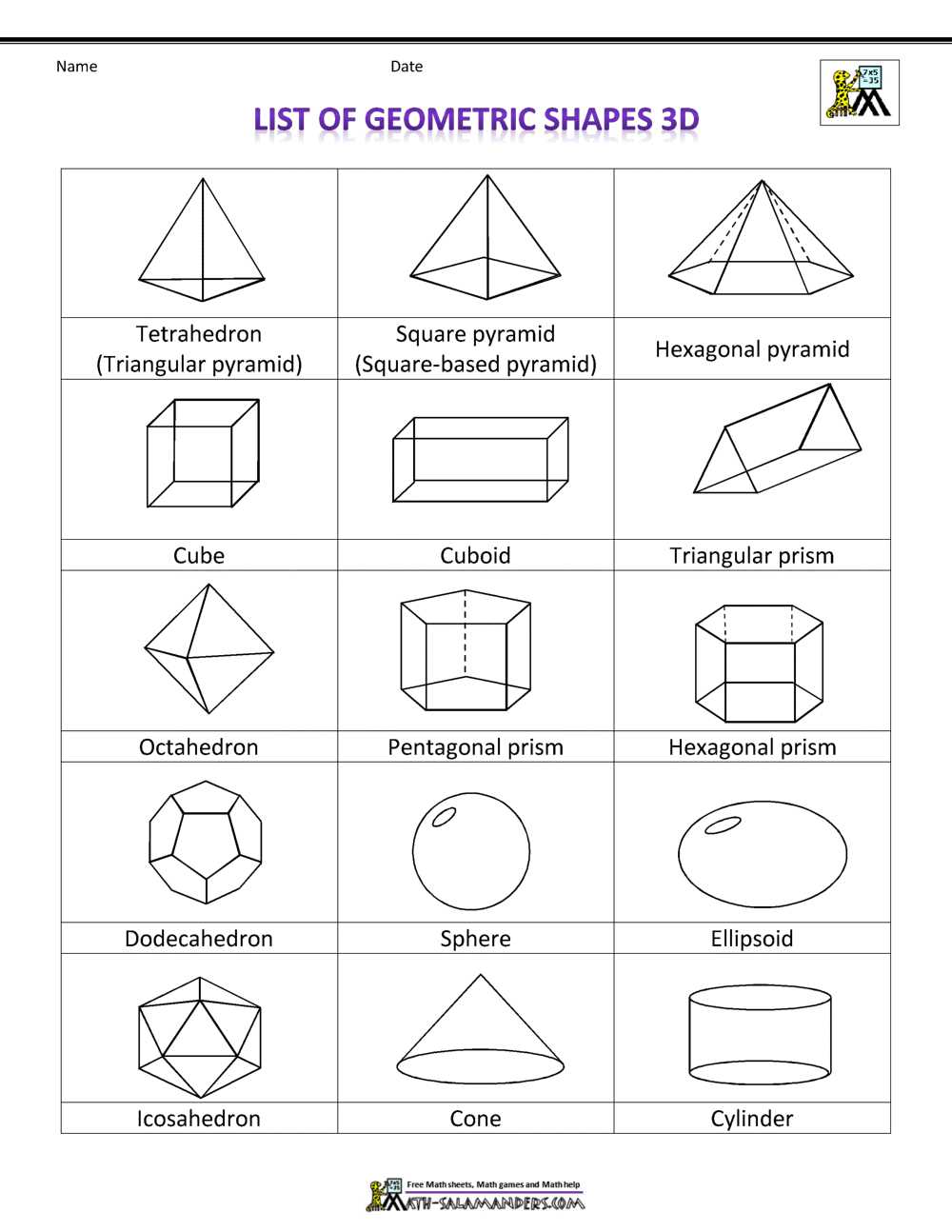 3d shapes printables 3d shapes printables