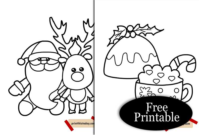 free christmas coloring pages printables