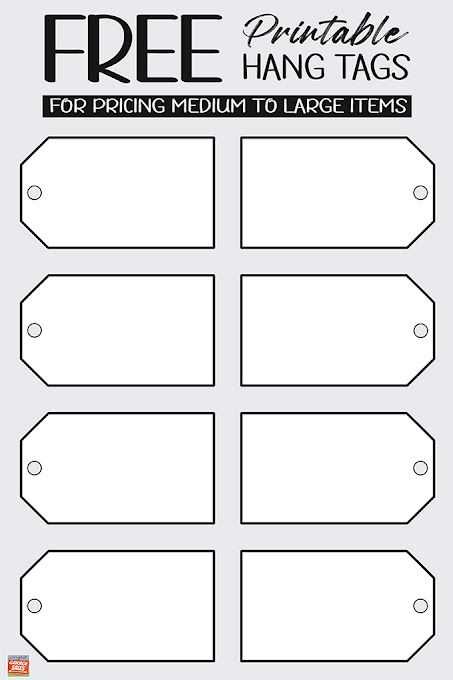 garage sale price tags free printable garage sale price tags free printable