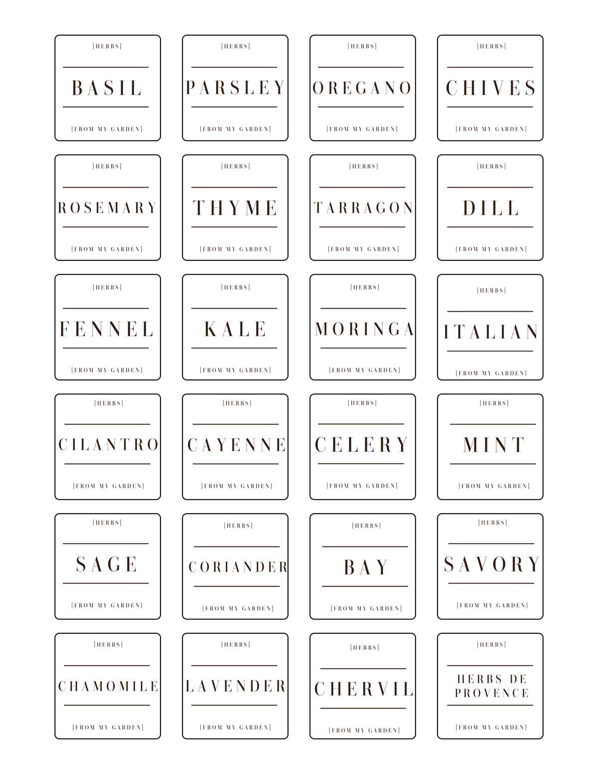 garden labels printable garden labels printable