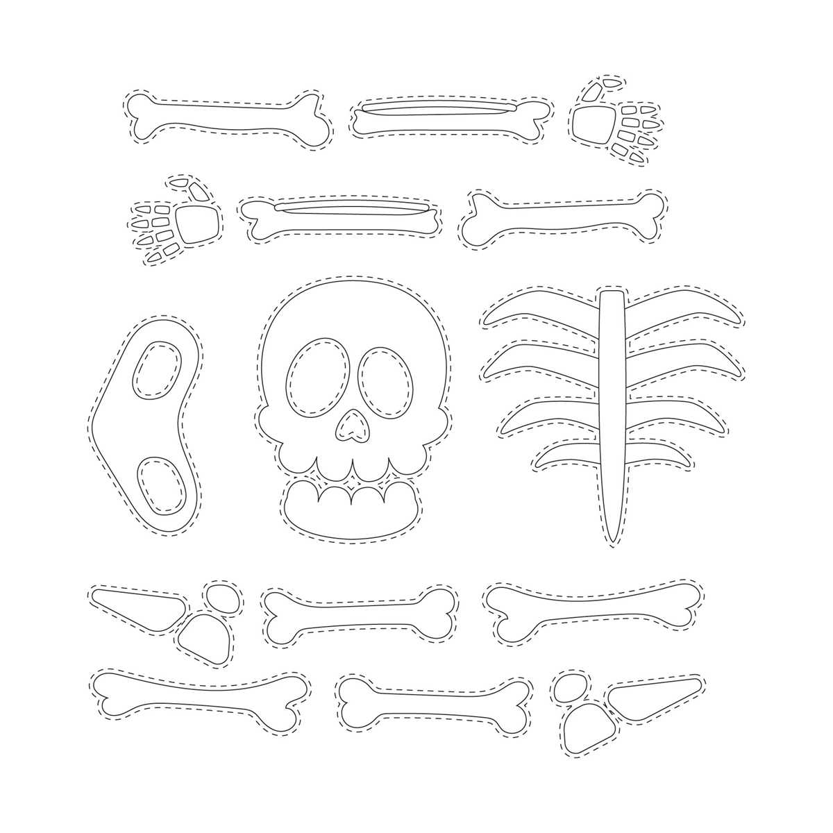 large skeleton cut out printable large skeleton cut out printable