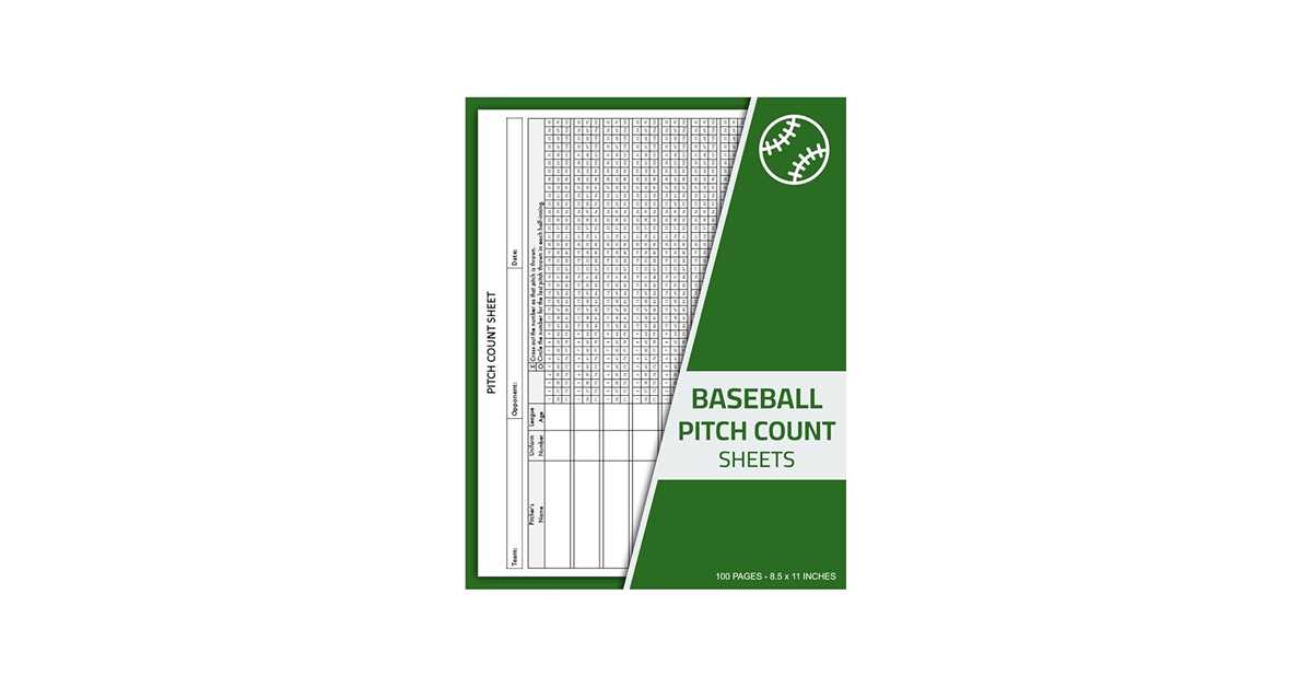 pitch count sheet printable pitch count sheet printable