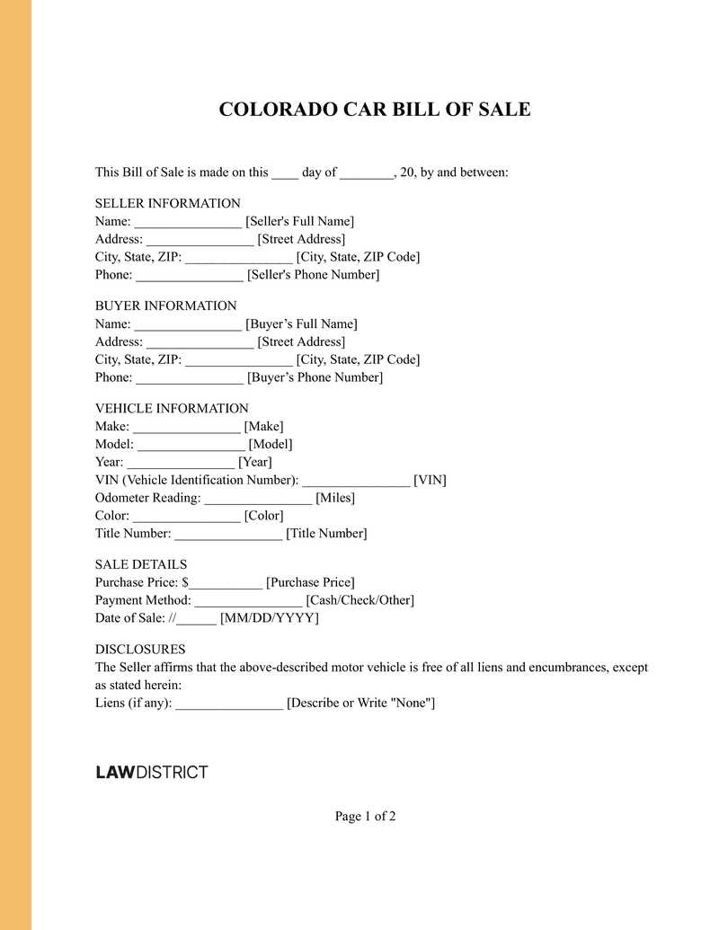 printable general bill of sale template word printable general bill of sale template word