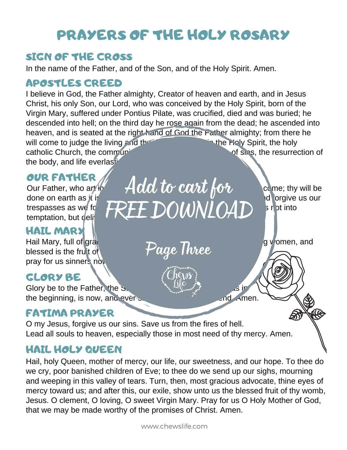 free printable rosary worksheets