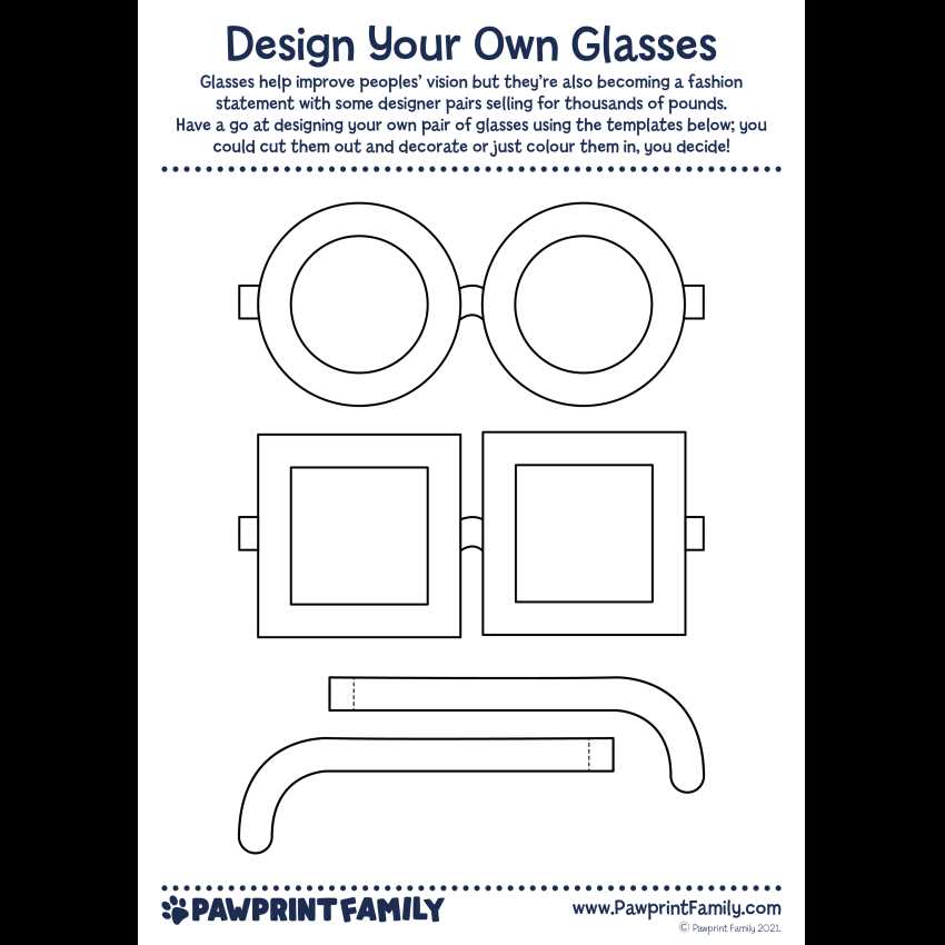 sunglasses printable template sunglasses printable template