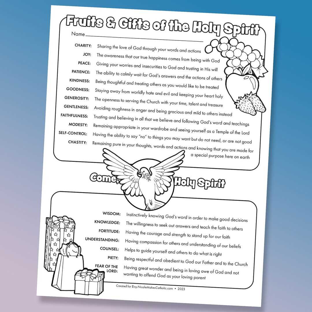 gifts of the spirit test printable gifts of the spirit test printable