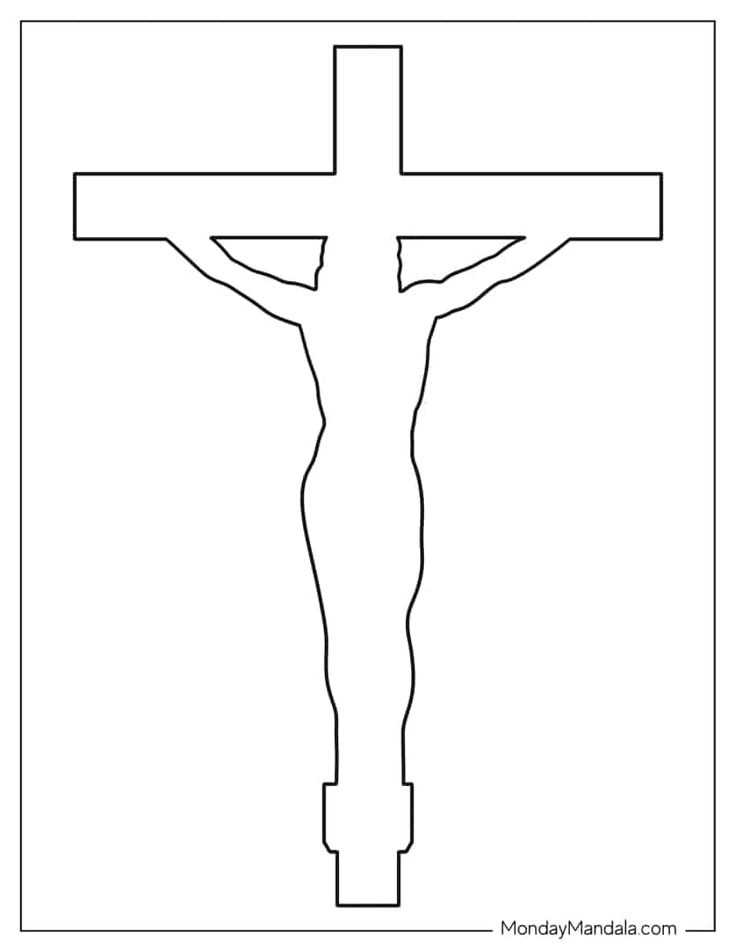 printable cross template